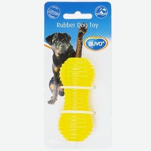 Игрушка для собак резиновая DUVO+  SBS Dumbbell , жёлтая, 9см (Бельгия)
