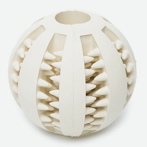 Игрушка для собак резиновая DUVO+  Мяч зубочистик , белый, 7см (Бельгия)
