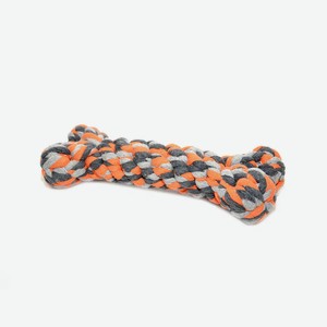 Игрушка для собак веревочная DUVO+  Кость , оранжевая, 14см (Бельгия)