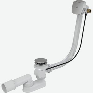Сифон AlcaPlast для ванны с напуском воды через перелив, с толстыми стенками, 57 см (A565CRM1)