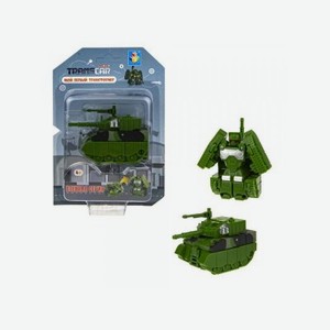 Игрушка 1Toy Мой первый трансформер: военная серия, собирается в танк, 6 см
