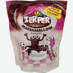 Маршмеллоу Zerfer молочный шоколад клубника сливки 80г