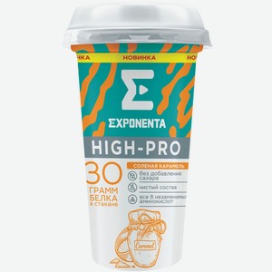 БЗМЖ Напиток к/м Exponenta high-pro соленая карамель 250г ст