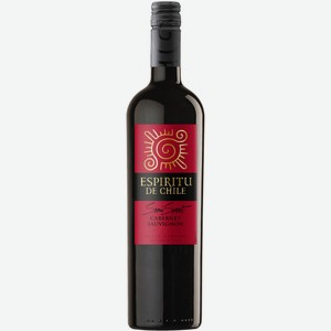 Вино  Эспириту де Чили  Каберне Совиньон полусладкое, 750 мл, Красное, Полусладкое