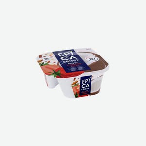 Йогурт Epica Crispy Кокосовое печенье с клубникой шоколадом и миндалем 7.3%