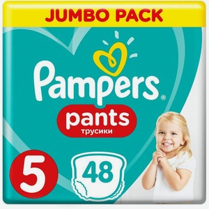 Трусики-подгузники Pampers Junior 12-17 кг размер 5 48 шт