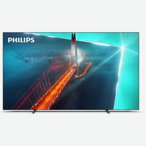 55  Телевизор Philips 55OLED708/12, OLED, 4K Ultra HD, антрацитовый, СМАРТ ТВ, Google TV