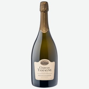 Вино игристое Chateau Tamagne белое полусладкое, 1,5 л