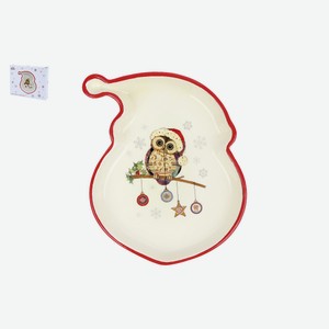Блюдо Korall Owl Christmas, 19.9 х 15.1см Китай