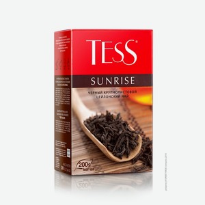 Чай Tess Sunrise черный листовой, 200г Россия