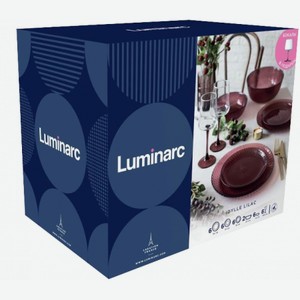 Набор столовый Luminarc Idylle Lilac стекло, 30 предметов Россия
