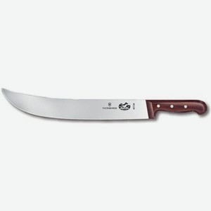 Нож кухонный Victorinox Wood Cimeter, для стейка, 360мм, заточка прямая, стальной, дерево [5.7300.36]