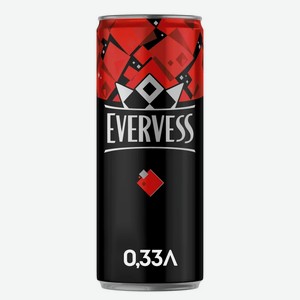 Напиток газированный Evervess Пленительный Кола, 0.33 л металлическая банка