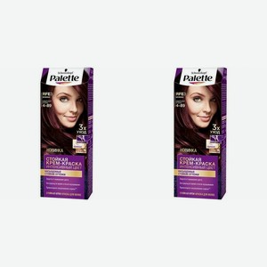 Palette Крем-краска стойкая для волос Intensive Color 4-89 Баклажан, 110 мл, 2 шт