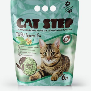 Наполнитель для кошачьих туалетов Cat Step Tofu Green Tea