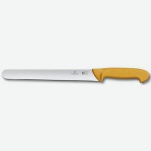 Нож кухонный Victorinox Swibo, универсальный, для мяса, 300мм, заточка прямая, стальной, оранжевый [5.8441.30]