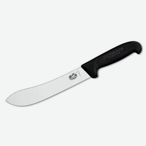 Нож кухонный Victorinox Fibrox Butcher’s, обвалочный, 200мм, заточка прямая, стальной, черный [5.7403.20]