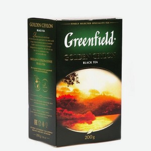 Чай GREENFIELD Golden Ceylon 10 влож лист черный 200г