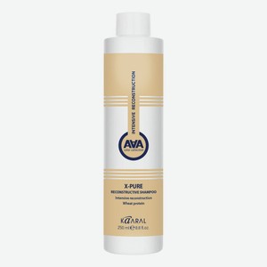 Восстанавливающий шампунь для волос с пшеничными протеинами X-Pure Reconstructive Shampoo: Шампунь 250мл