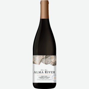 Вино ALMA RIVER Pinot Noir-Cabernet Sauvignon-Cabernet Franc красное сухое 13% 0,75л