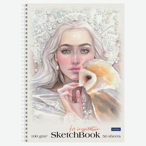 Блокнот Hatber SketchBook А4, 50 л