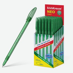 Ручка шариковая ErichKrause Neo Original зеленая 0,7 мм, 1 шт