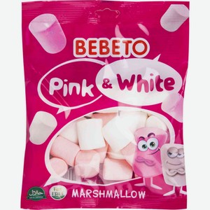 Суфле-маршмеллоу Bebeto Pink&White со вкусом ванили и клубники, 135 г