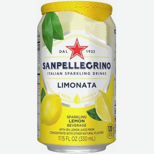 Напиток Sanpellegrino Limonata банка, 0,33 л