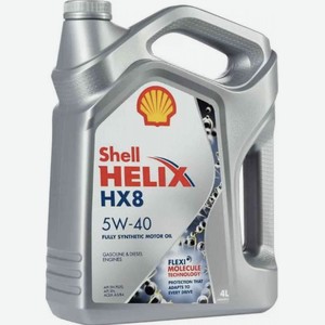 Масло моторное Shell Helix 5W-40 HX8, 4 л