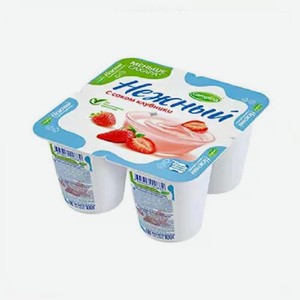 БЗМЖ Продукт йогуртный Кампина Нежный с соком клубники 1,2% 100гр