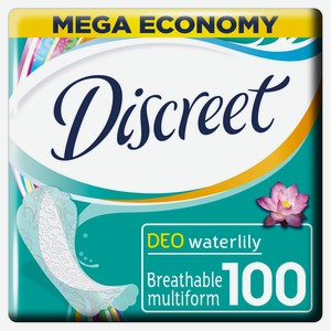 Прокладки ежедневные Discreet Deo Water Lily Multiform, 100 шт
