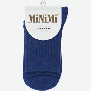 Носки женские MiNiMi Inverno 3302 в рубчик цвет: синий, 35-38 р-р