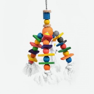 Игрушка для птиц DUVO+  Деревянный осьминог , разноцветный, 35.5х10см (Бельгия)