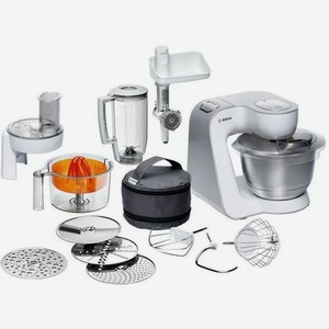 Кухонная машина Bosch MUM58259, белый / серый