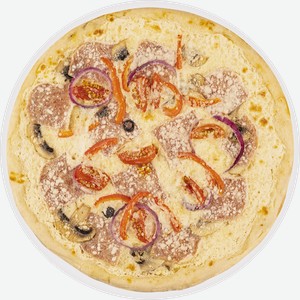 Пицца замороженная C ветчиной и грибами на сырном соусе СП ТАБРИС карт/уп, 590 г