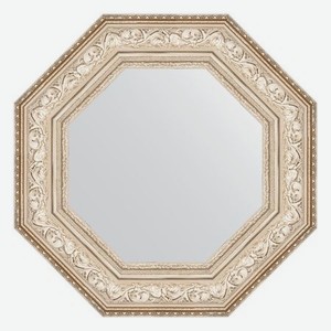 Зеркало в багетной раме Evoform виньетка серебро 109 мм 60,6х60,6 см