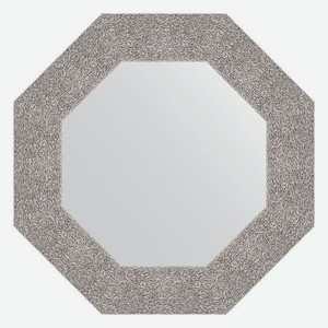 Зеркало в багетной раме Evoform чеканка серебряная 90 мм 56,6х56,6 см