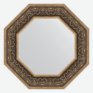 Зеркало в багетной раме Evoform вензель серебряный 101 мм 59,4х59,4 см