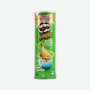 Чипсы Pringles Сметана, лук 165 г