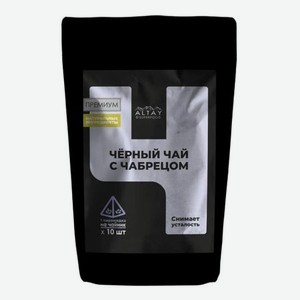 Чай Altay Superfood чёрный с чабрецом в пирамидках, 40 г