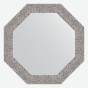 Зеркало в багетной раме Evoform чеканка серебряная 90 мм 76,6х76,6 см
