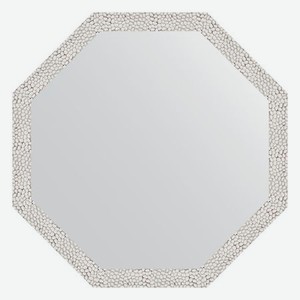Зеркало в багетной раме Evoform чеканка белая 46 мм 68,2х68,2 см