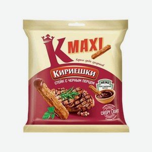Сухарики Кириешки Maxi стейк с соусом барбекю, 80 г