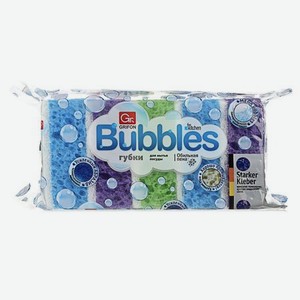 Губка Grifon Bubbles для посуды поролоновая 5 шт