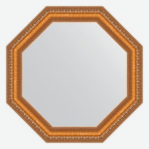 Зеркало в багетной раме Evoform золотые бусы на бронзе 60 мм 51,6х51,6 см