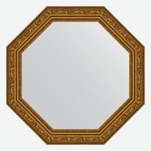 Зеркало в багетной раме Evoform виньетка состаренное золото 56 мм 50,4х50,4 см