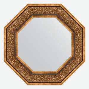 Зеркало в багетной раме Evoform вензель бронзовый 101 мм 59,4х59,4 см