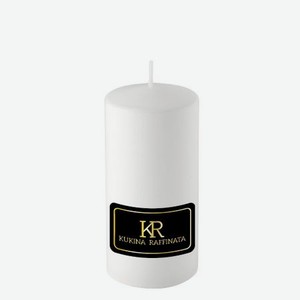 Свеча столбик Kukina Raffinata 7х14 см белая