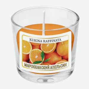 Свеча ароматическая в подсвечнике Kukina Raffinata марокканский апельсин 90 мл