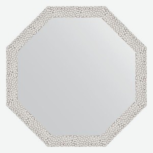 Зеркало в багетной раме Evoform чеканка белая 46 мм 58,2х58,2 см